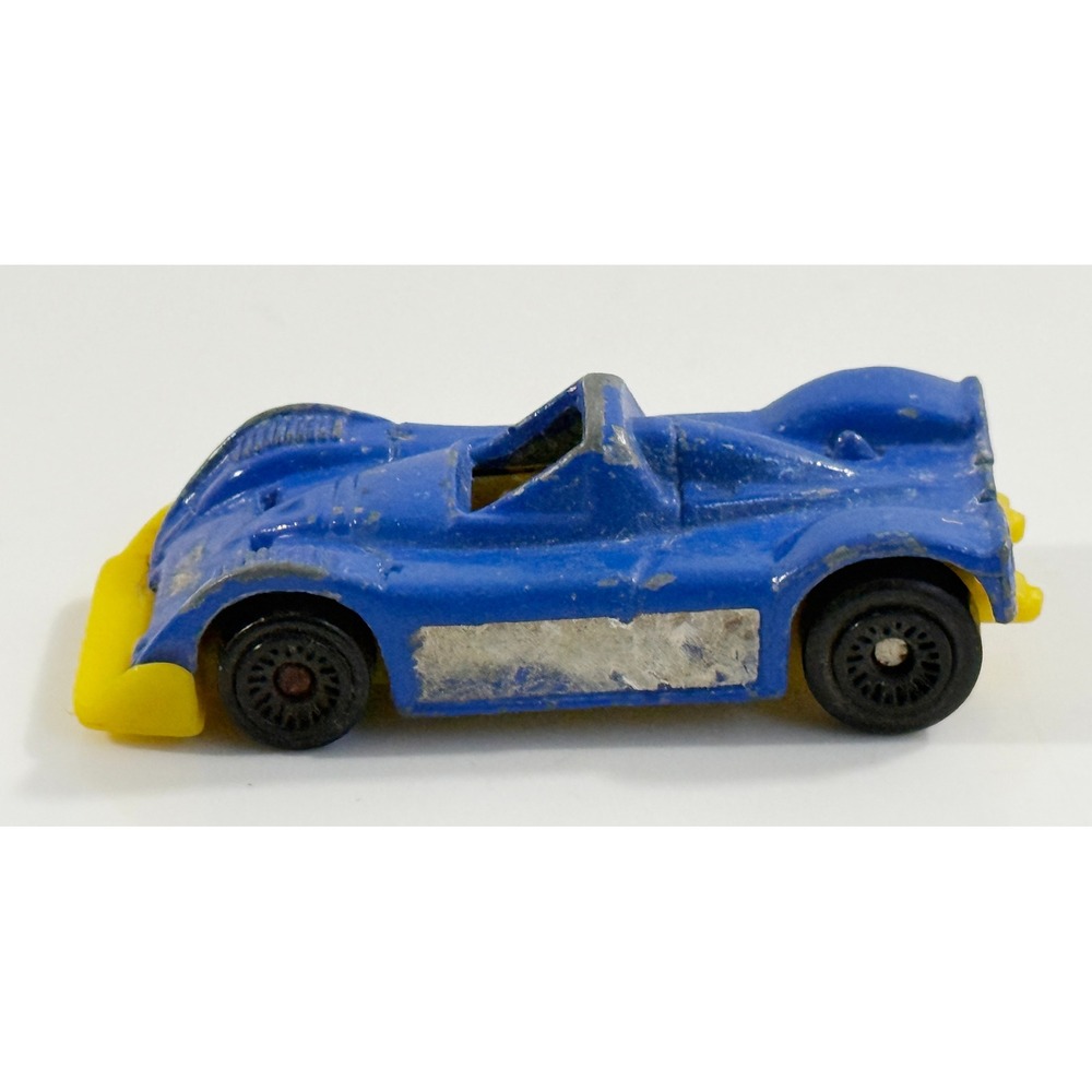 Matchbox Group C Racer Kids Toy Car Blue Yellow 1984 Vintage Diecast